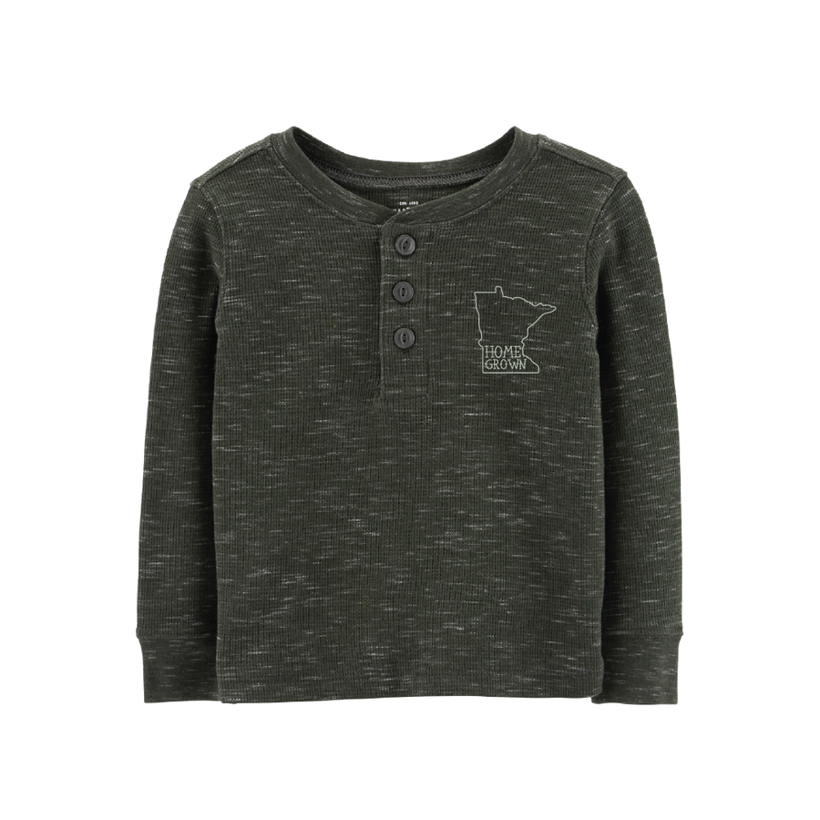 Home Grown Minnesota Thermal Toddler Henley