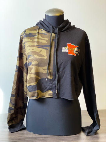 Legends Camo Cropped Hoodie