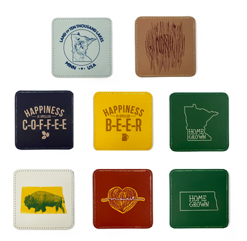 Leather Coasters (Multiple Designs)