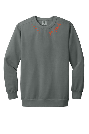 Go Spuds Collar Embroidery Crewneck Sweatshirt