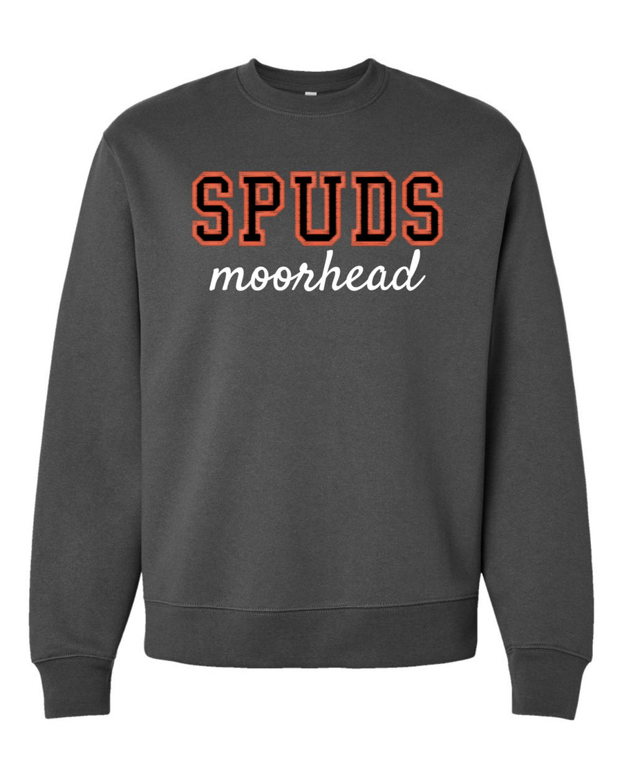 Moorhead Spuds Puff Embroidered Crewneck Sweatshirt