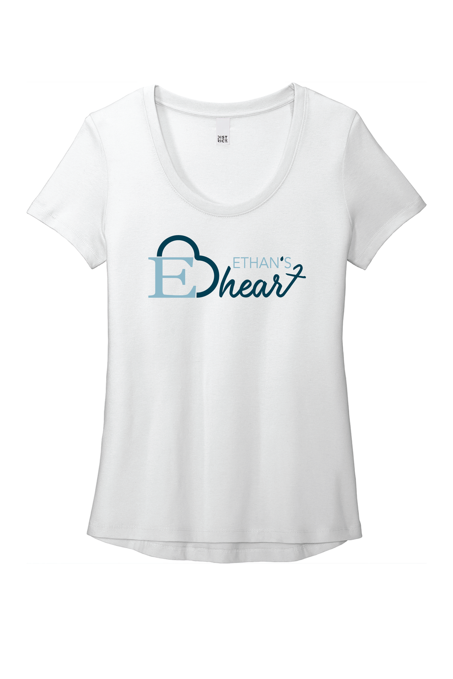 Ethan's Heart District Womens Flex Scoop Neck Tee