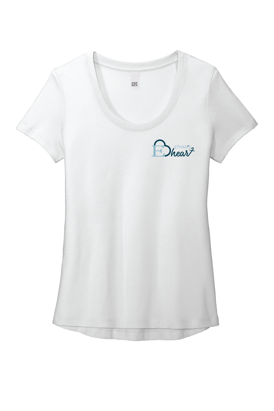 Ethan's Heart District Womens Flex Scoop Neck Tee