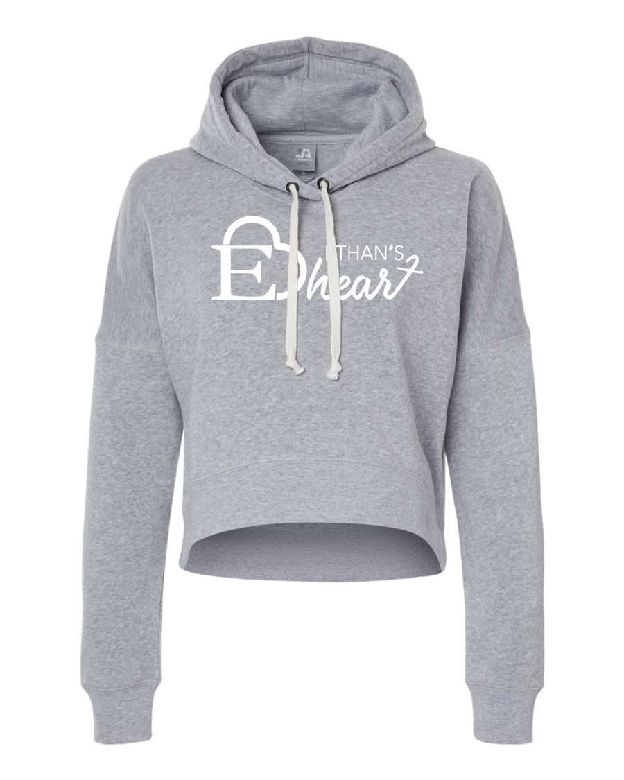 Ethan's Heart Ladies Crop Hoodie