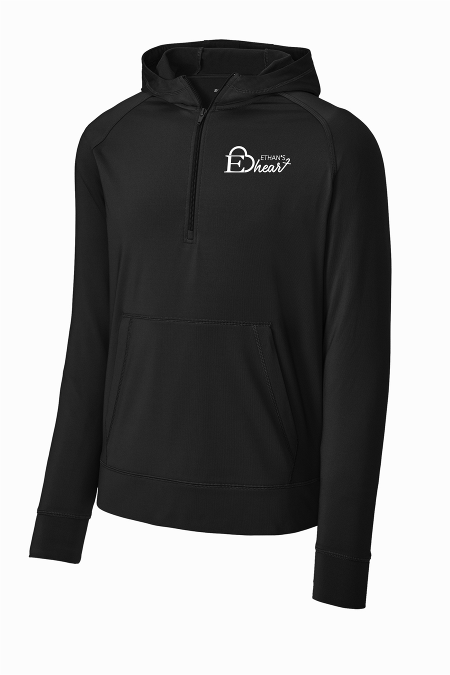 Ethan's Heart Sport-Tek Sport Wick Stretch 1/2 Zip Hoodie