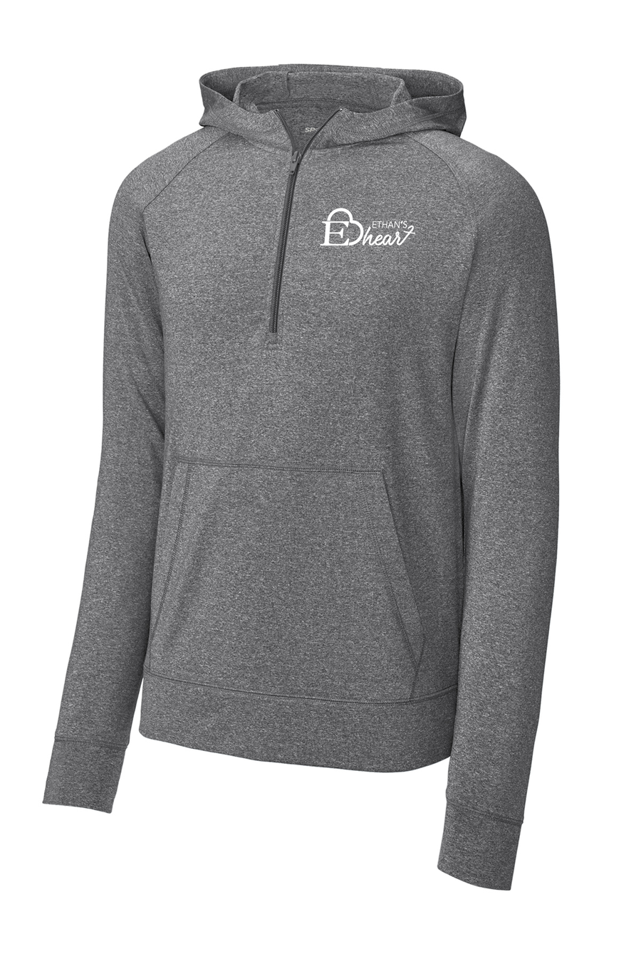 Ethan's Heart Sport-Tek Sport Wick Stretch 1/2 Zip Hoodie