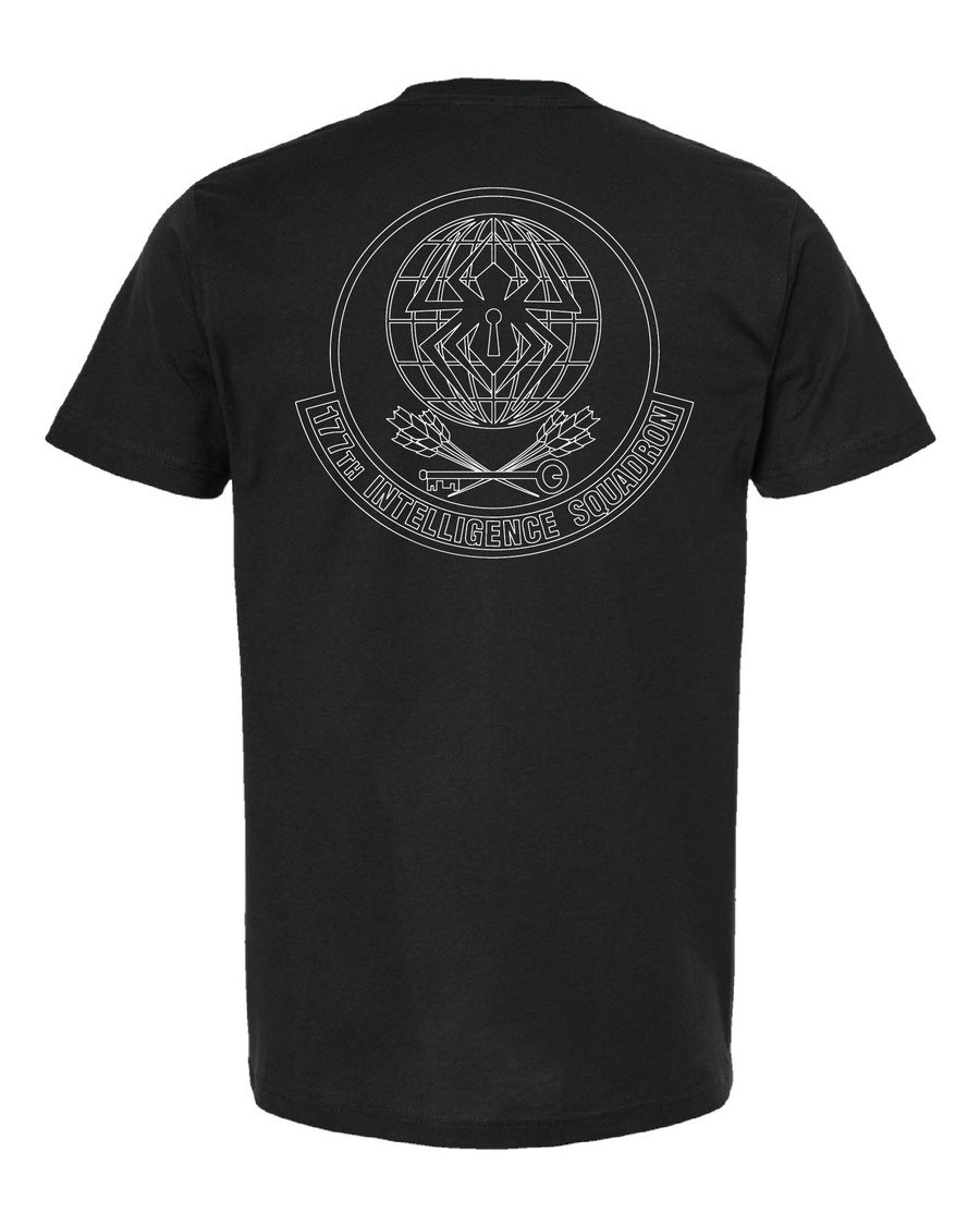 Happy Hooligans 177th Intelligence Squadron Black Badge T-shirt (Preorder)