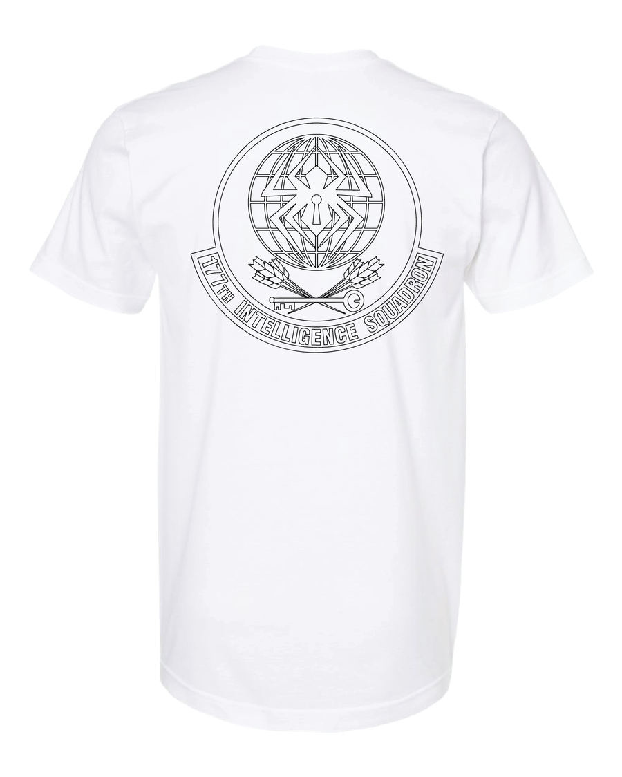 Happy Hooligans 177th Intelligence Squadron Black Badge T-shirt (Preorder)