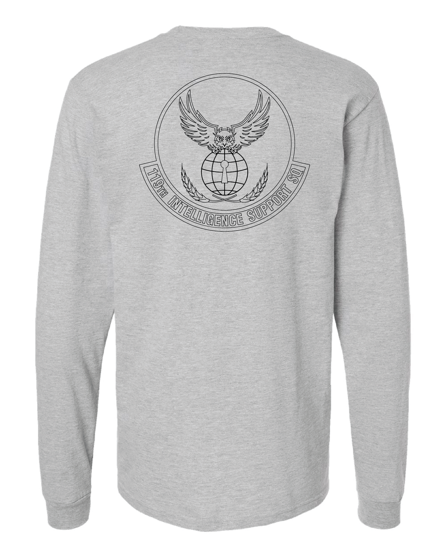 Happy Hooligans 119th Intelligence Support Sq Long Sleeve Black Badge T-shirt (Preorder)