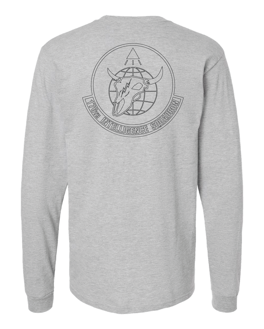 Happy Hooligans 176th Intelligence Squadron Black Badge Long Sleeve T-shirt (Preorder)