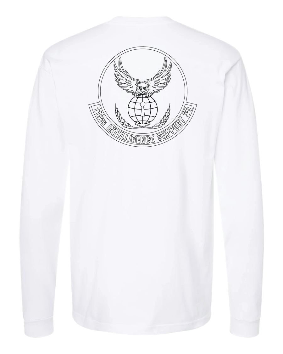 Happy Hooligans 119th Intelligence Support Sq Long Sleeve Black Badge T-shirt (Preorder)