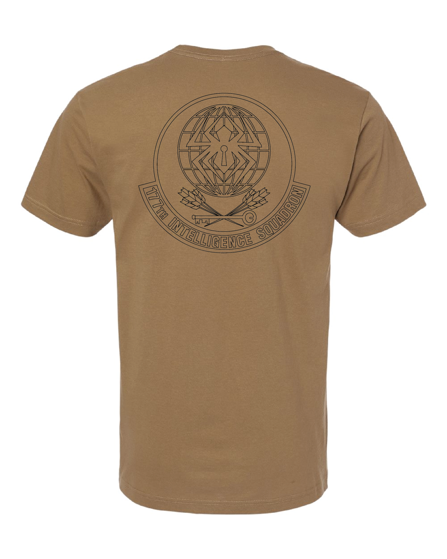 Happy Hooligans 177th Intelligence Squadron Black Badge T-shirt (Preorder)