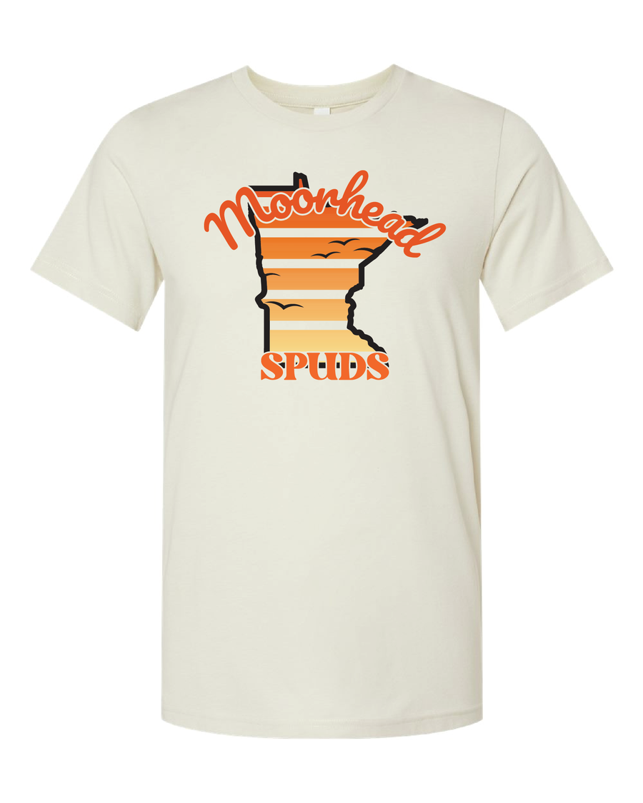 Moorhead Spuds Sunset Bella Canvas T-shirt