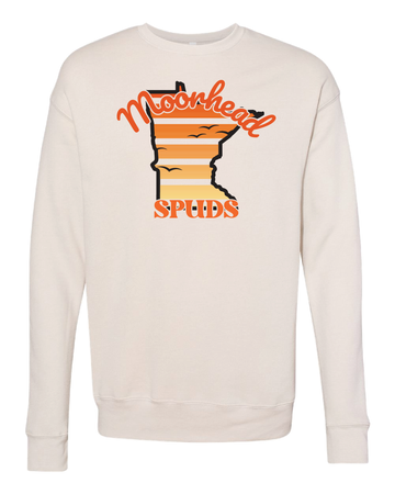 Moorhead Spuds Sunset Crewneck Sweatshirt