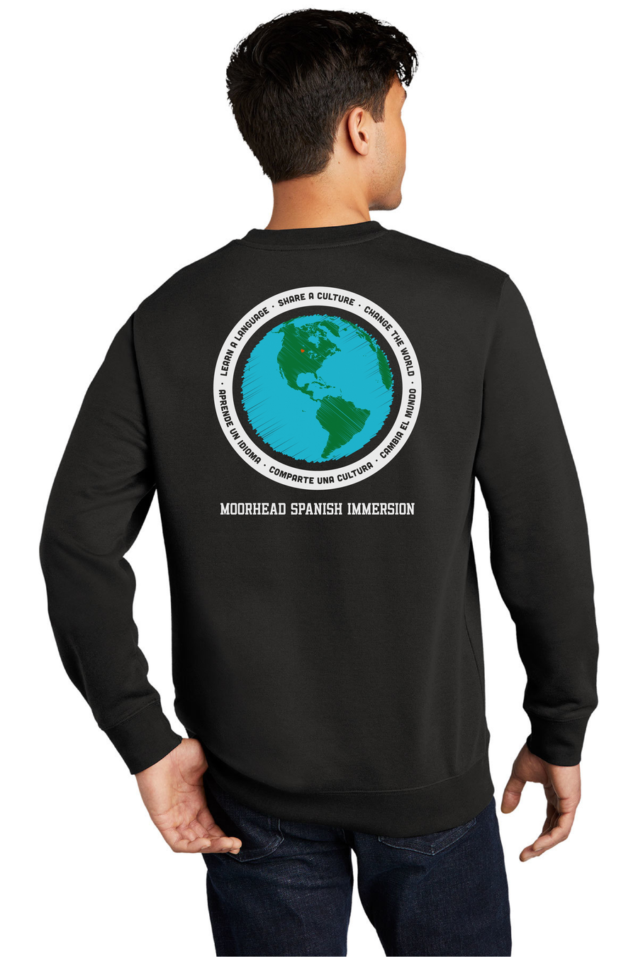 Moorhead Spanish Immersion District Adult Crewneck Sweatshirt (Preorder)
