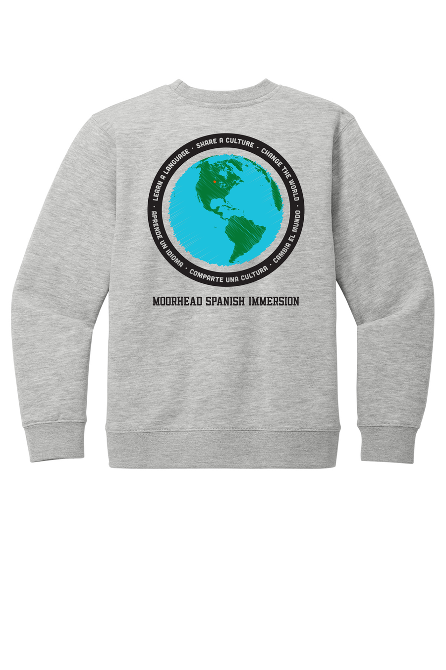 Moorhead Spanish Immersion Youth District Crewneck Sweatshirt (Preorder)