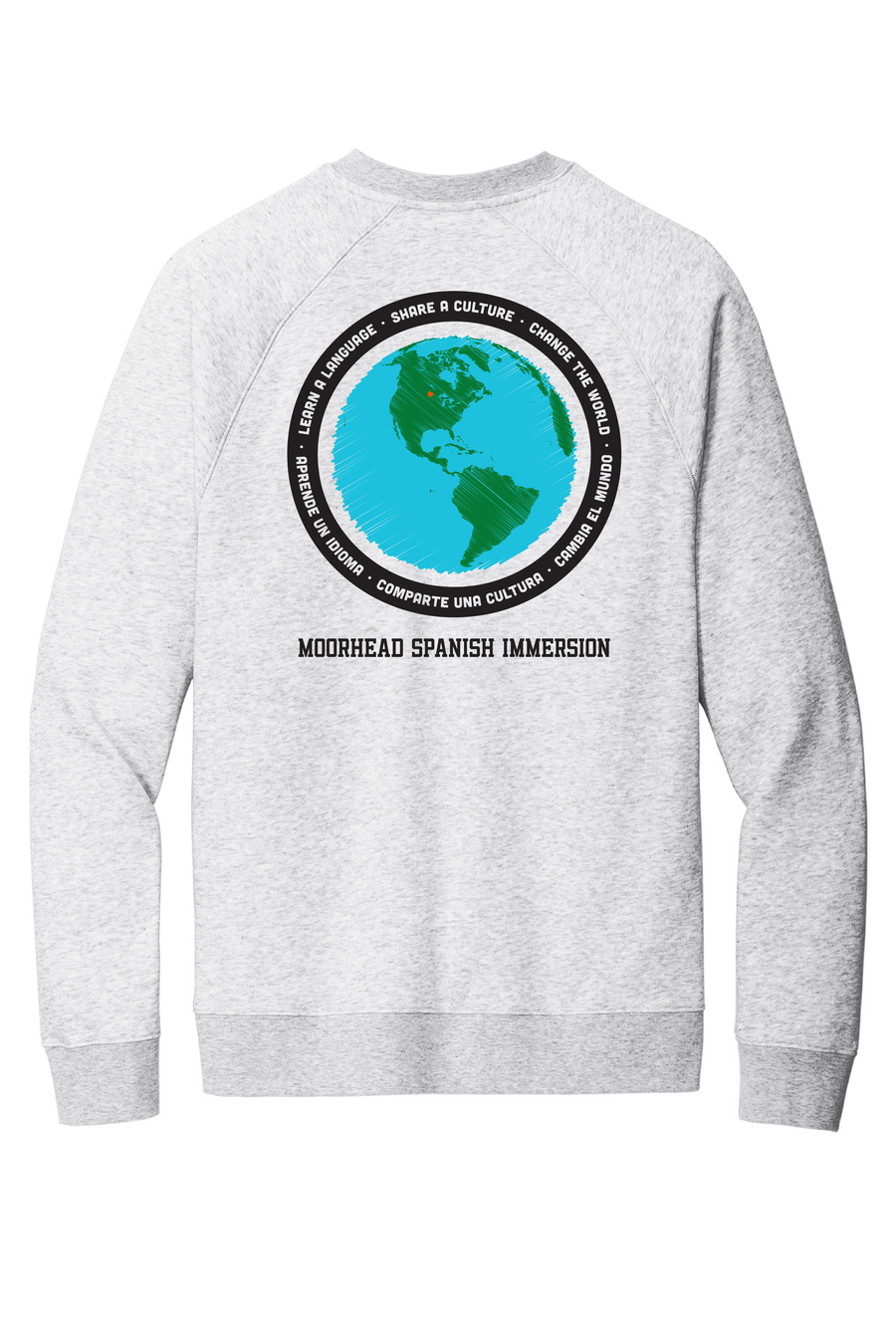 Moorhead Spanish Immersion SportTek Adult Crewneck Sweatshirt (Preorder)