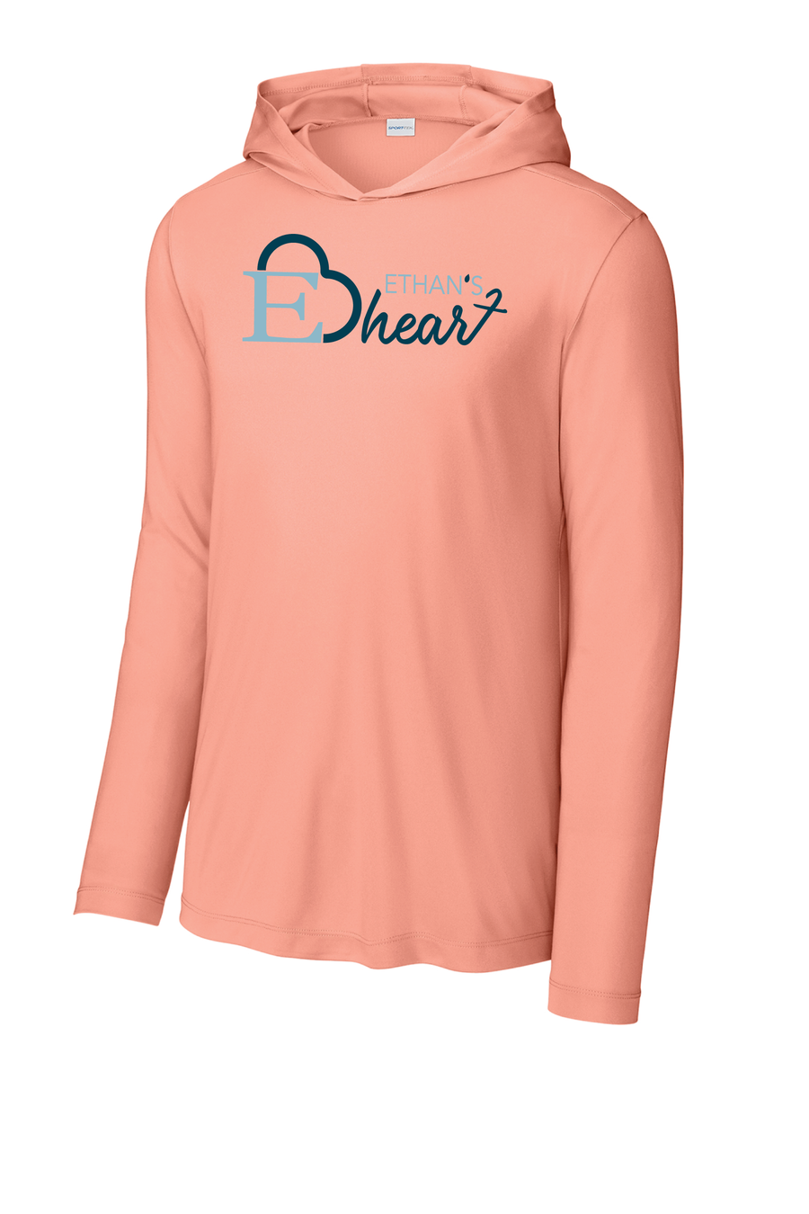 Ethan's Heart Sport Tek UV Long Sleeve Hoodie