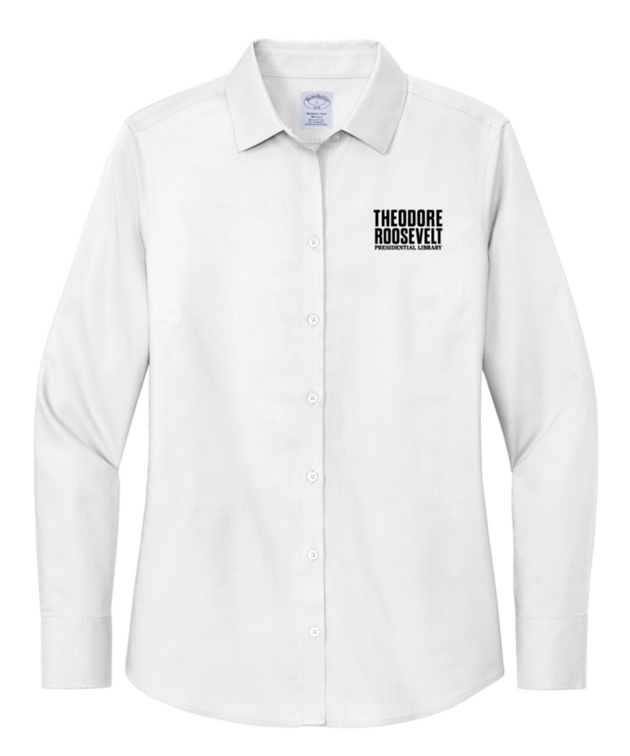 TRPL Brooks Brothers Womens Wrinkle Free Stretch Nailhead Shirt – First Ave Promo TRPL Brooks Brothers Womens Wrinkle Free Stretch Nailhead Shirt – First Ave Promo