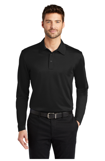 Authority Port Authority Silk Touch Long Sleeve Mens Polo (Preorder)