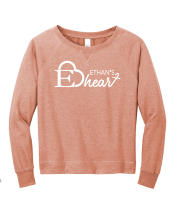 Ethan's Heart Women's Featherweight French Terry Long Sleeve Crewneck