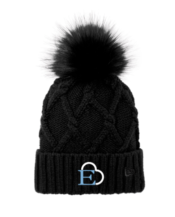 Ethan's Heart Ladies Faux Fur Pom Beanie