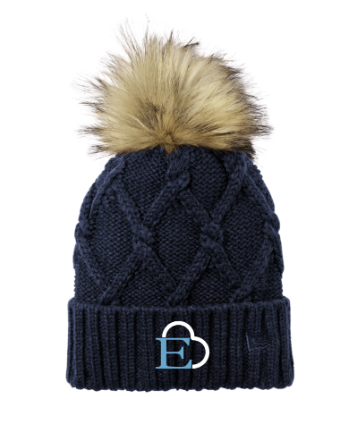 Ethan's Heart Ladies Faux Fur Pom Beanie