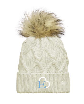 Ethan's Heart Ladies Faux Fur Pom Beanie