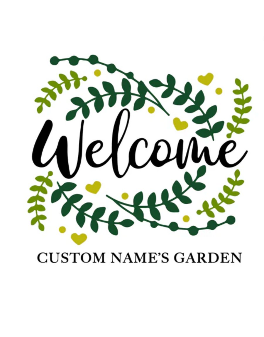 Welcome Custom Garden Flag