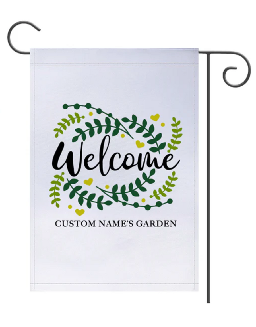 Welcome Custom Garden Flag