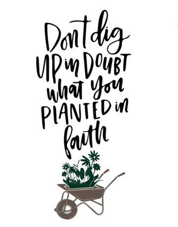 Planted In Faith Garden Flag