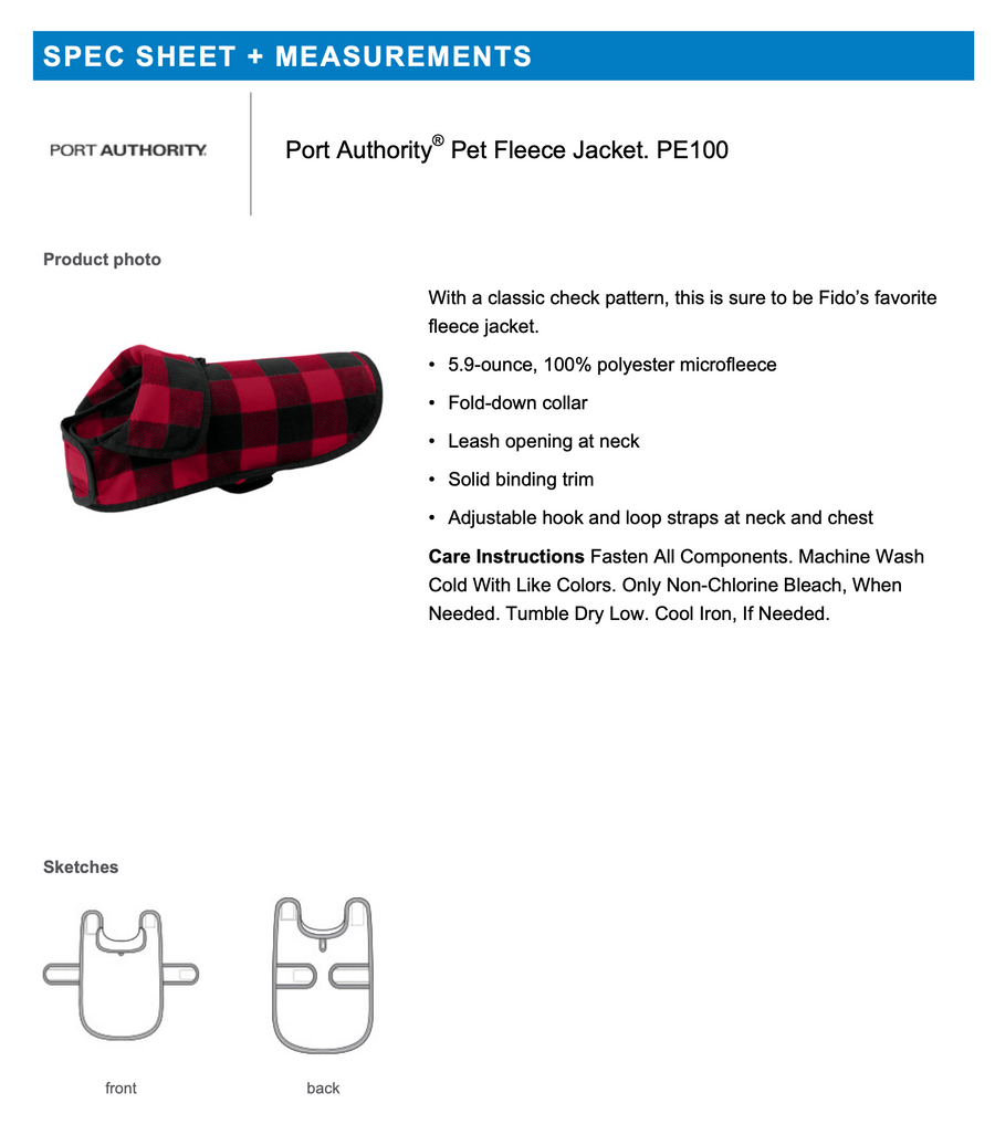 Customized Pet Fleece Jacket