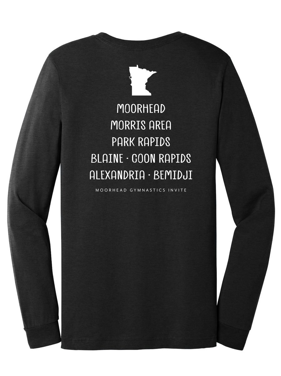 Moorhead High School Gymnastics Invitational Long Sleeve Shirt - PREORDER