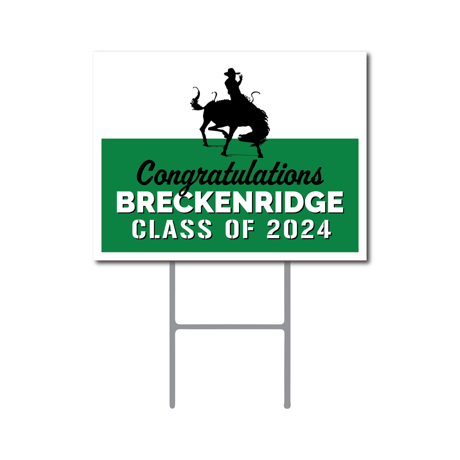 Breckenridge Senior Yard Sign
