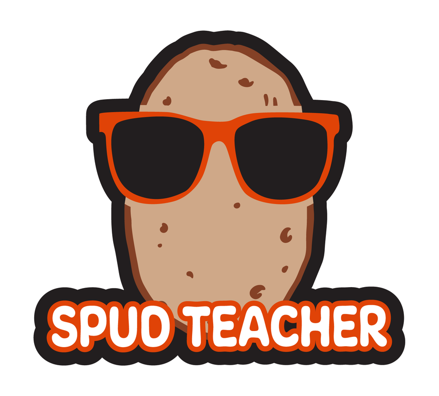 Spud Teacher Car Decal - Customizable