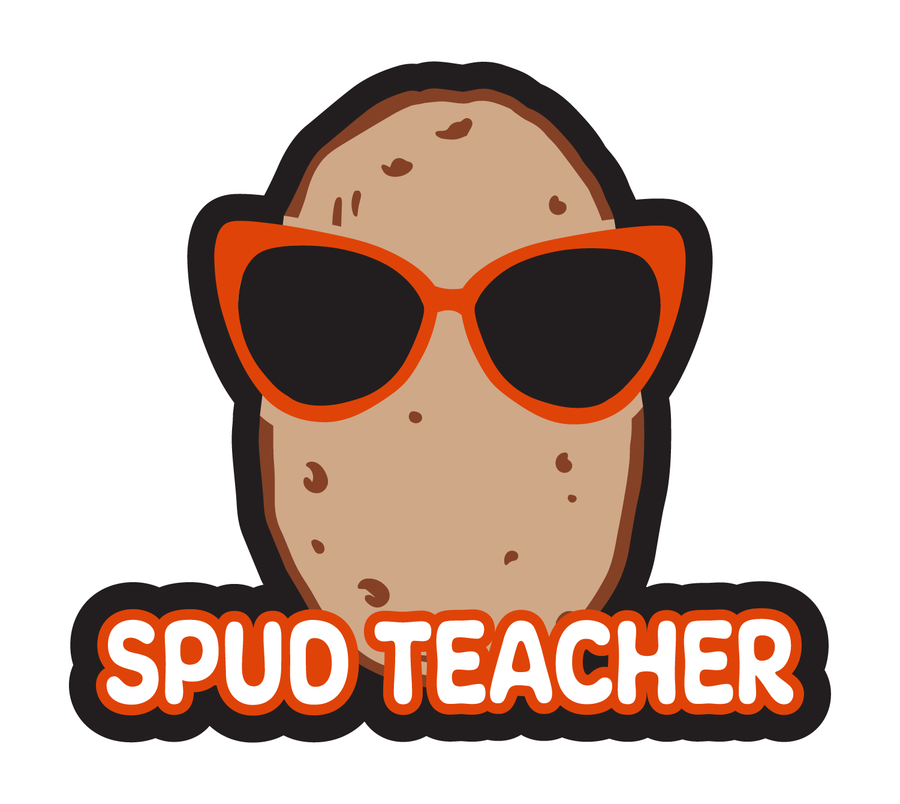 Spud Teacher Car Decal - Customizable