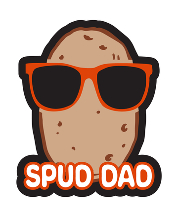 Spud Dad Car Decal