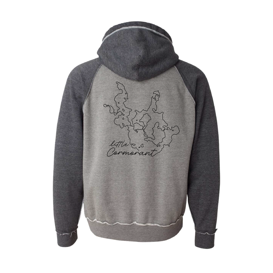 Little Cormorant Vintage Heather Hooded Sweatshirt