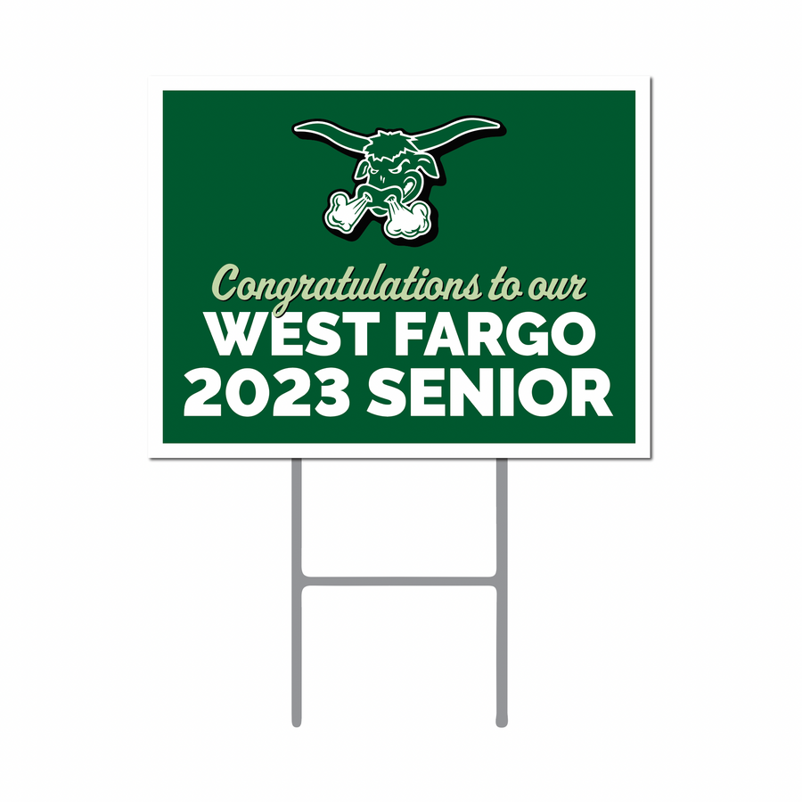 West Fargo Senior Yard Sign