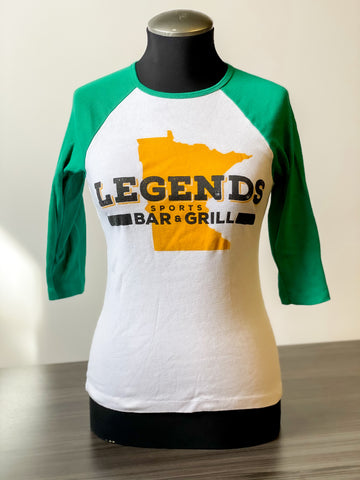 Legends 3/4 Fitted Raglan (Bison)