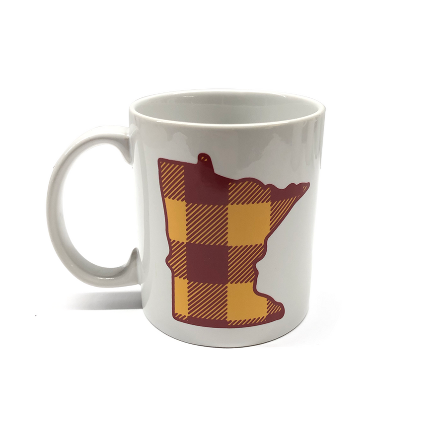 Minnesota State Plaid Mug (Multiple Colors and Sizes)