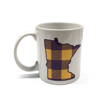 Minnesota State Plaid Mug (Multiple Colors and Sizes)