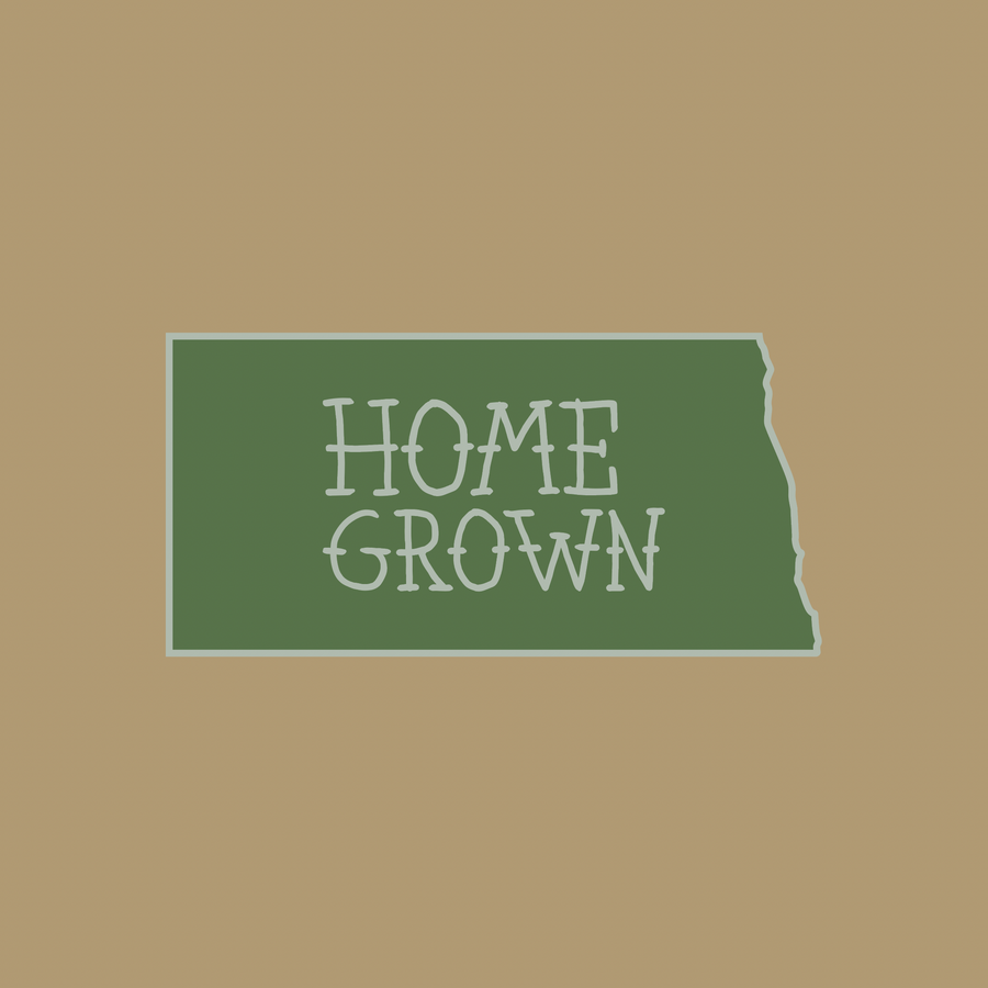 North Dakota Home Grown Sticker